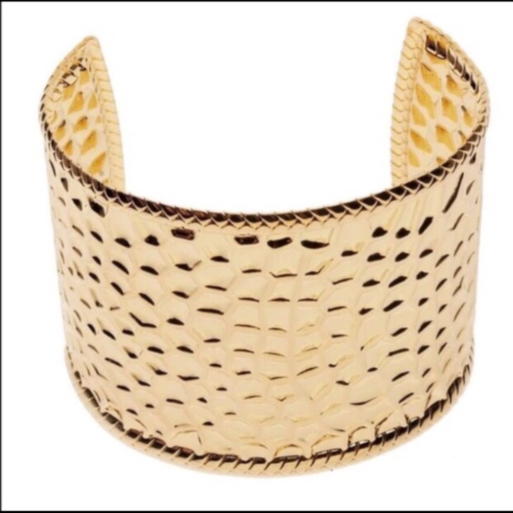 Gold cuff bracelet